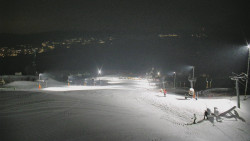 Horní část sjezdovky skiareálu Hlubočky