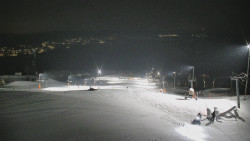 Horní část sjezdovky skiareálu Hlubočky