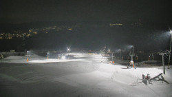 Horní část sjezdovky skiareálu Hlubočky