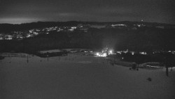 Horní část sjezdovky skiareálu Hlubočky