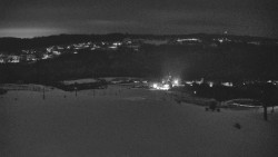 Horní část sjezdovky skiareálu Hlubočky