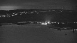 Horní část sjezdovky skiareálu Hlubočky