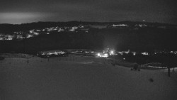 Horní část sjezdovky skiareálu Hlubočky