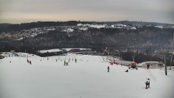 Horní část sjezdovky skiareálu Hlubočky