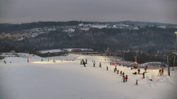 Horní část sjezdovky skiareálu Hlubočky