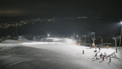 Horní část sjezdovky skiareálu Hlubočky