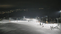 Horní část sjezdovky skiareálu Hlubočky