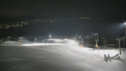 Horní část sjezdovky skiareálu Hlubočky