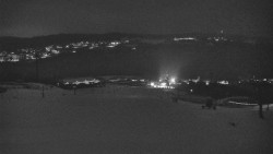 Horní část sjezdovky skiareálu Hlubočky