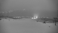 Horní část sjezdovky skiareálu Hlubočky