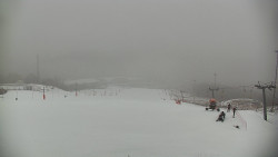 Horní část sjezdovky skiareálu Hlubočky