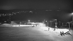 Horní část sjezdovky skiareálu Hlubočky