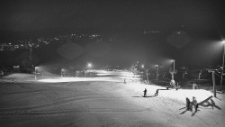 Horní část sjezdovky skiareálu Hlubočky