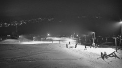 Horní část sjezdovky skiareálu Hlubočky