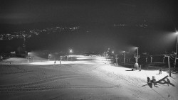 Horní část sjezdovky skiareálu Hlubočky