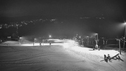 Horní část sjezdovky skiareálu Hlubočky