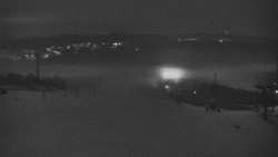 Horní část sjezdovky skiareálu Hlubočky