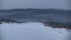 Horní část sjezdovky skiareálu Hlubočky