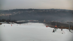 Horní část sjezdovky skiareálu Hlubočky