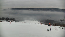 Horní část sjezdovky skiareálu Hlubočky