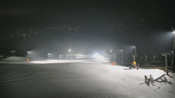 Horní část sjezdovky skiareálu Hlubočky