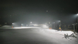 Horní část sjezdovky skiareálu Hlubočky