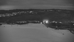 Horní část sjezdovky skiareálu Hlubočky