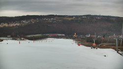 Horní část sjezdovky skiareálu Hlubočky