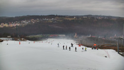 Horní část sjezdovky skiareálu Hlubočky
