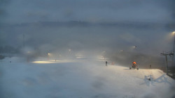 Horní část sjezdovky skiareálu Hlubočky