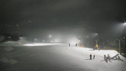 Horní část sjezdovky skiareálu Hlubočky