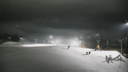 Horní část sjezdovky skiareálu Hlubočky