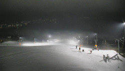 Horní část sjezdovky skiareálu Hlubočky