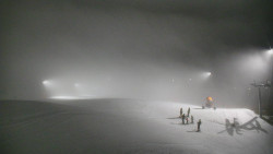 Horní část sjezdovky skiareálu Hlubočky