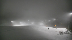 Horní část sjezdovky skiareálu Hlubočky