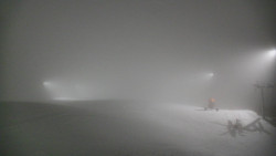 Horní část sjezdovky skiareálu Hlubočky