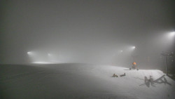 Horní část sjezdovky skiareálu Hlubočky