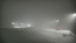 Horní část sjezdovky skiareálu Hlubočky