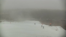 Horní část sjezdovky skiareálu Hlubočky