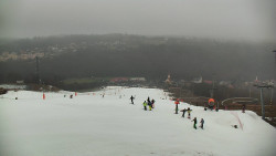 Horní část sjezdovky skiareálu Hlubočky