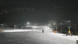 Horní část sjezdovky skiareálu Hlubočky