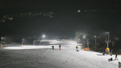 Horní část sjezdovky skiareálu Hlubočky