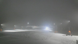 Horní část sjezdovky skiareálu Hlubočky