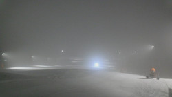 Horní část sjezdovky skiareálu Hlubočky