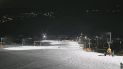 Horní část sjezdovky skiareálu Hlubočky