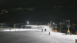 Horní část sjezdovky skiareálu Hlubočky