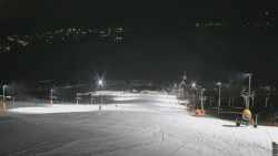 Horní část sjezdovky skiareálu Hlubočky