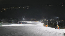 Horní část sjezdovky skiareálu Hlubočky