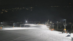 Horní část sjezdovky skiareálu Hlubočky