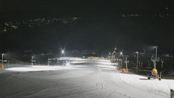 Horní část sjezdovky skiareálu Hlubočky